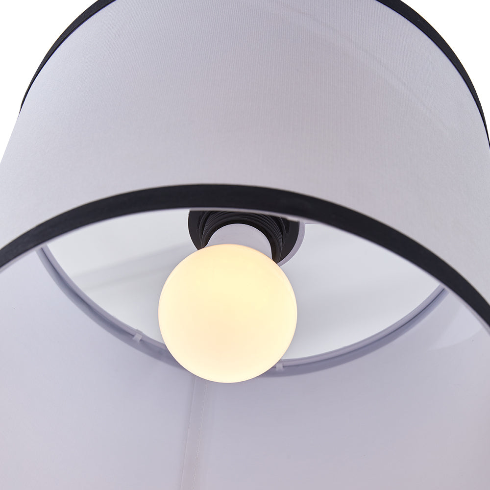 Modern Metal Floor Lamp Side Table 2 In 1