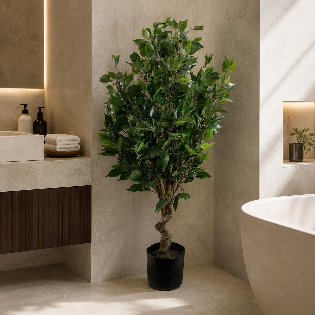 110cm  Realistic Artificial Ficus Tree / Plant