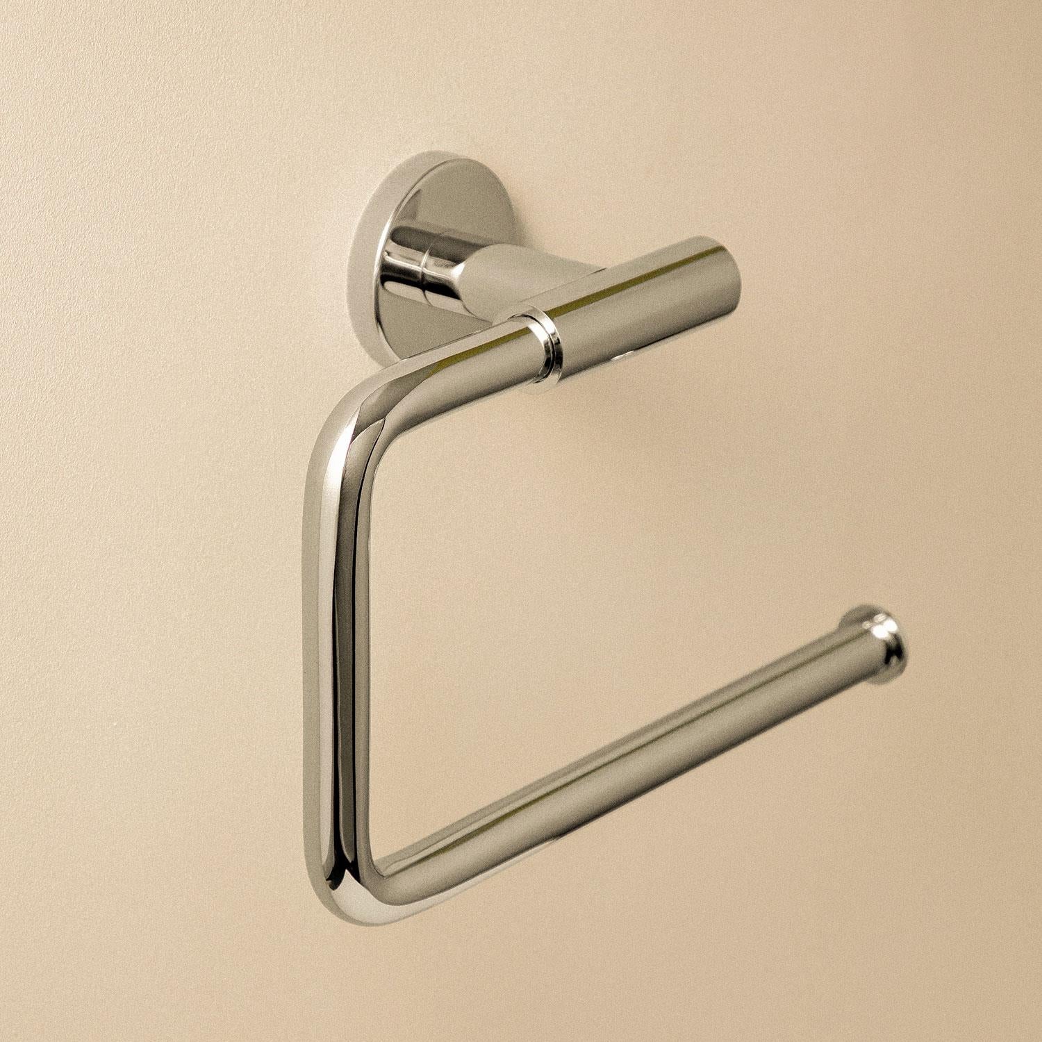 Towel Ring, Silver Chrome, Wall-mounted, Collection Architect S+
