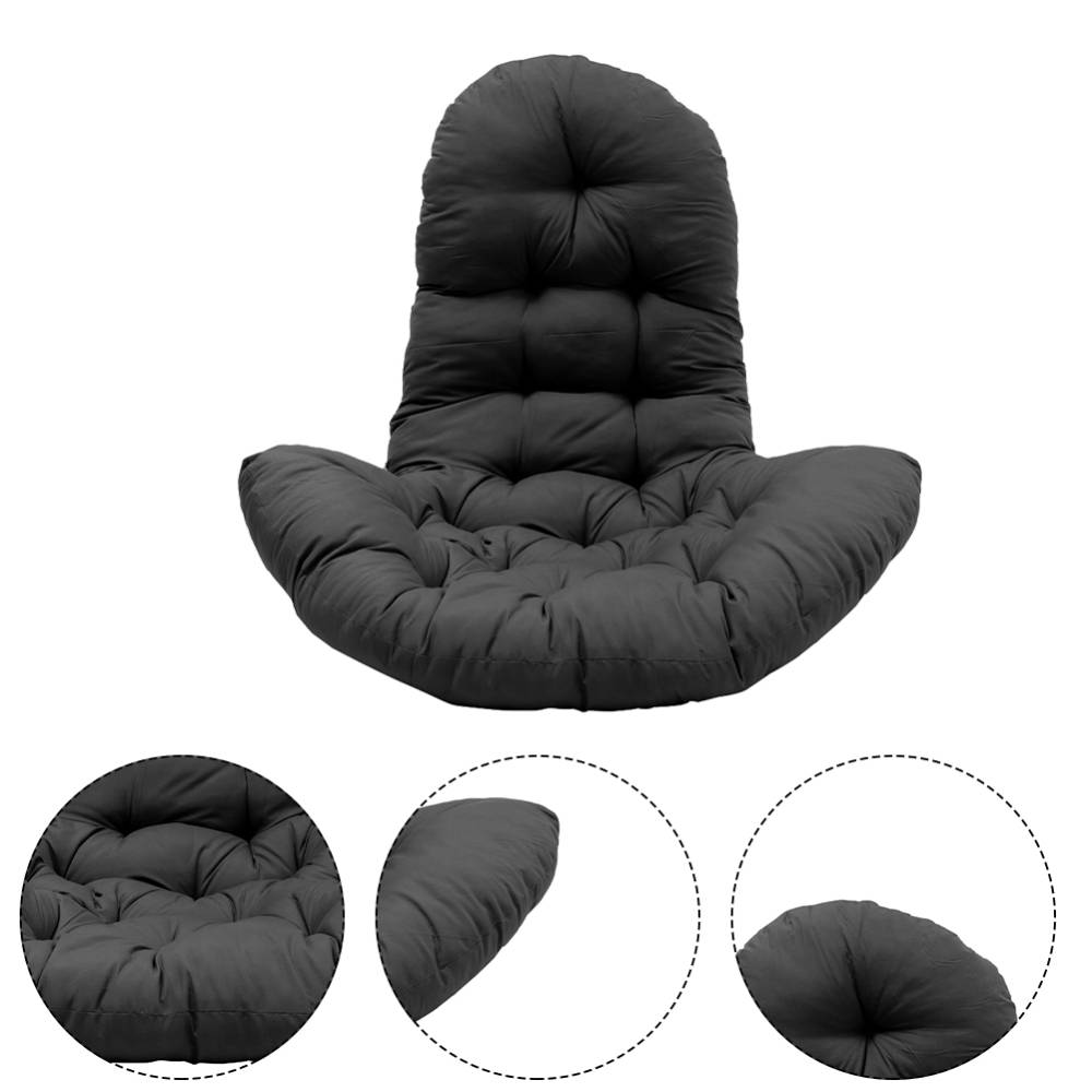 Thick Comfortable Cushion Pad For Hanging Egg Chair Swing | Black