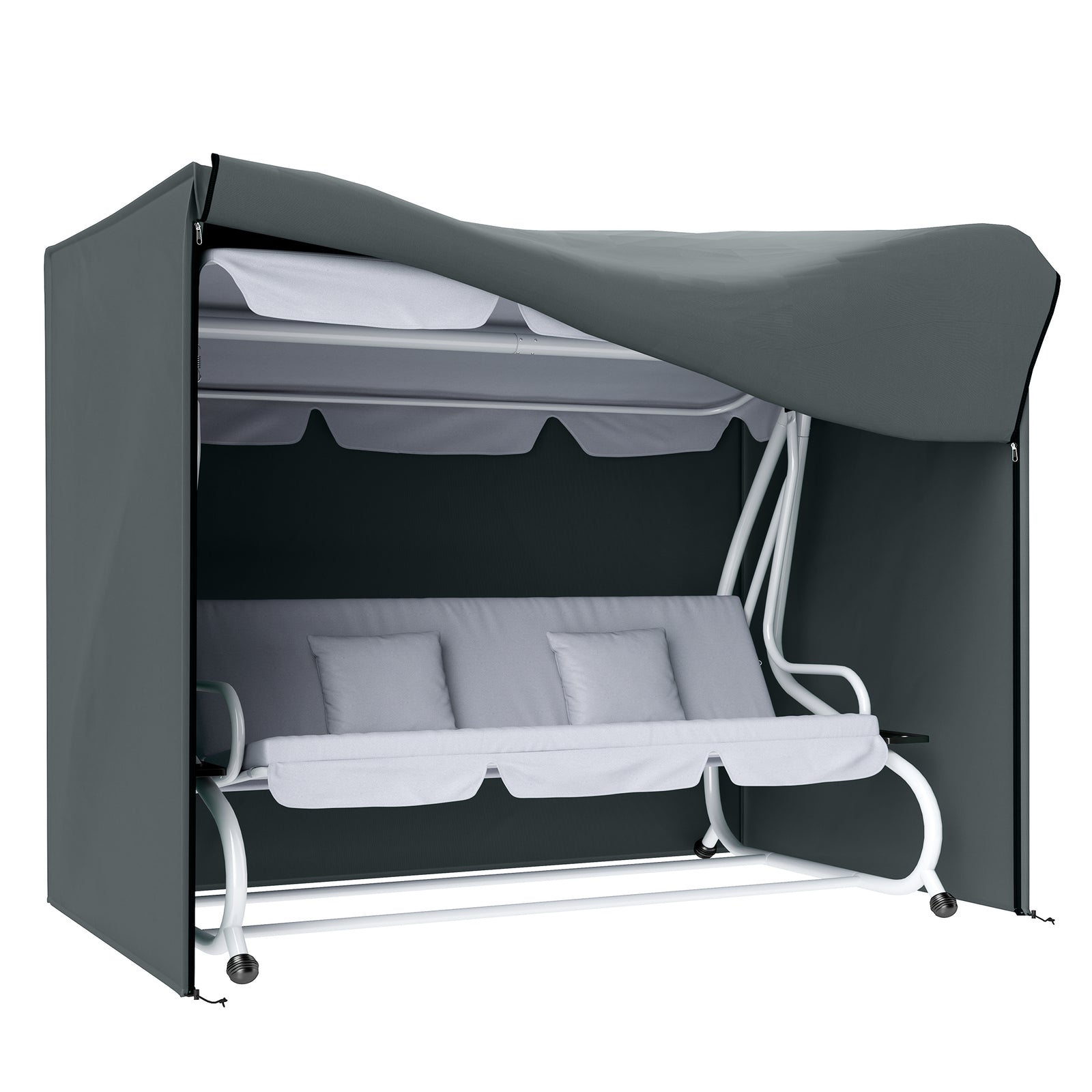 3 Seater Garden Swing Chair Cover, Windproof And Anti-uv
