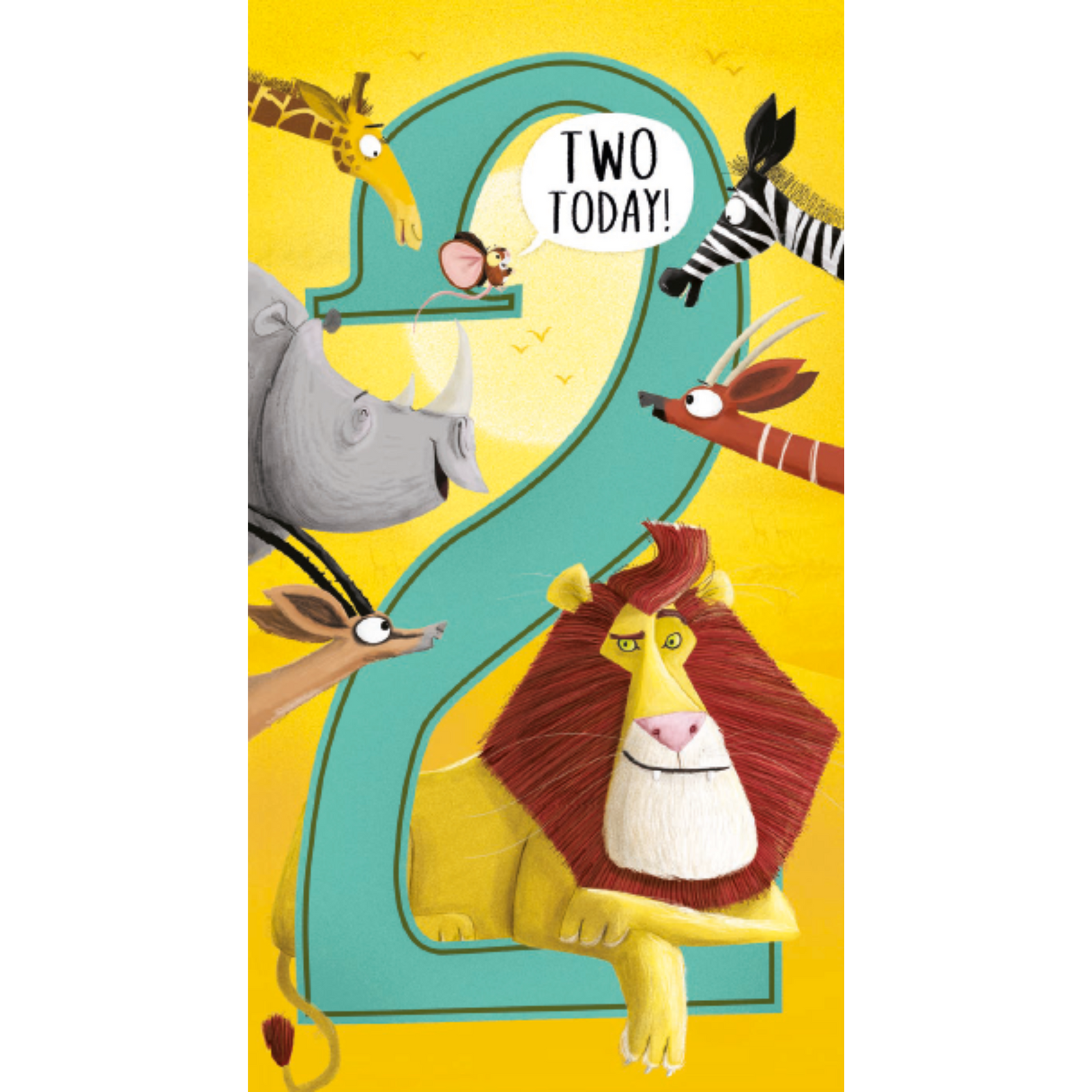 Age 2 Birthday Card Official Product