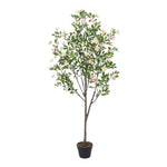 160cm Tall Artificial Frangipani Blossom Tree In Pot For Decoration