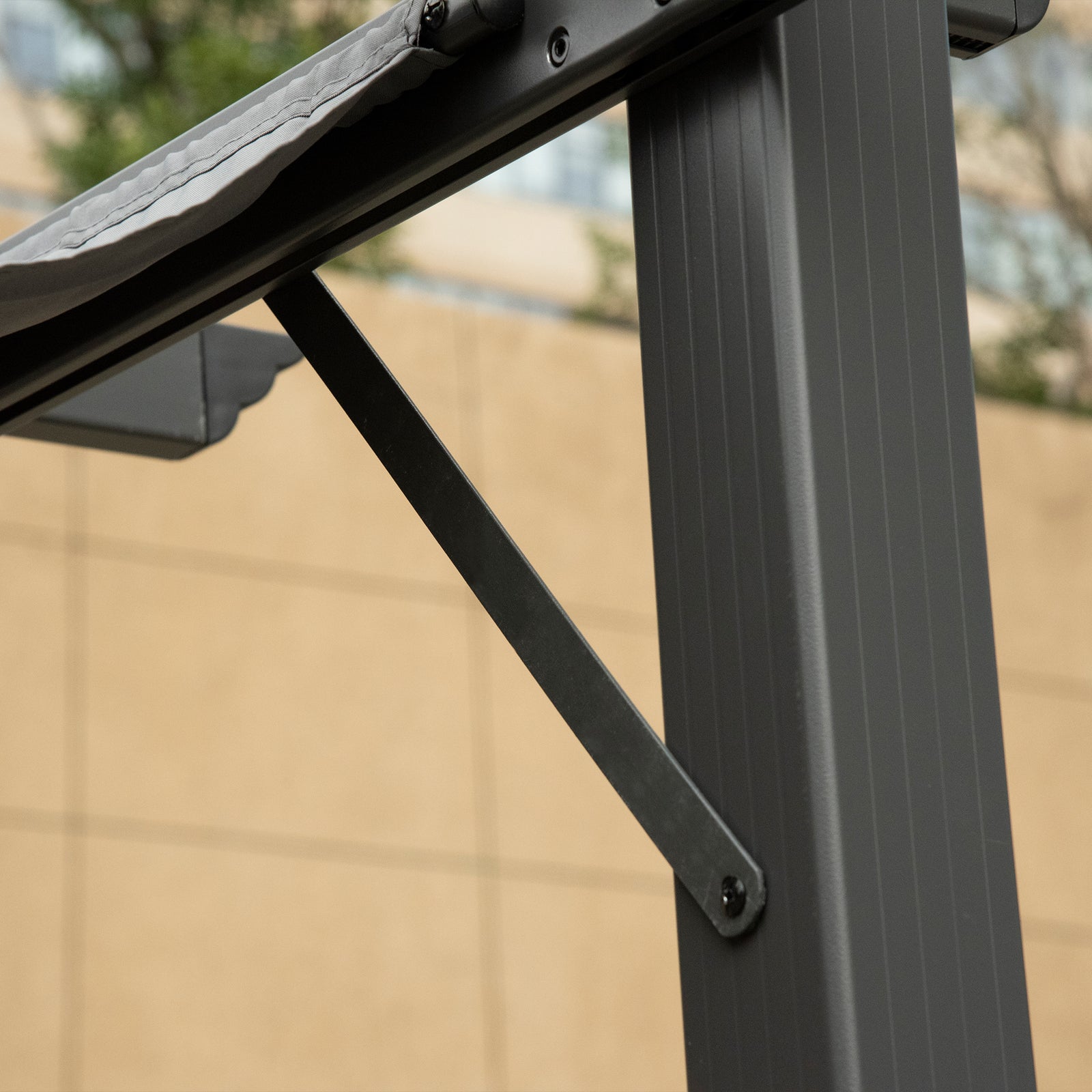 3x3(m) Pergola Gazebo Sun Shade Shelter Aluminium Canopy