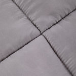 Quilted Mattress Topper With Thick 10cm Padding – Soft Brushed Fabric, Breathable Support & Secure Fit Straps | Double | Grey