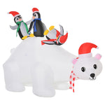 5ft Christmas Inflatable Polar Bear Penguin Lighted Lawn