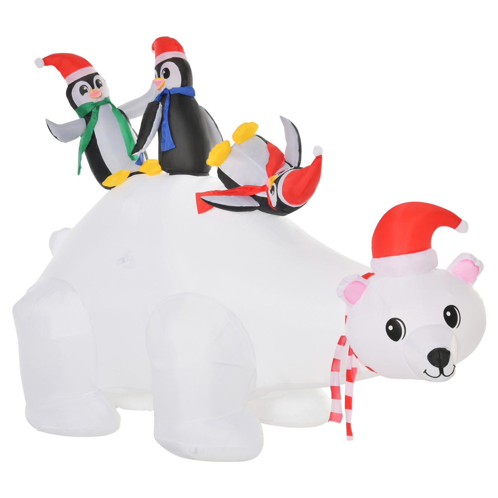 5ft Christmas Inflatable Polar Bear Penguin Lighted Lawn