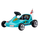 Aiyaplay 6v Electric Go Kart W/ Music, Light, Horn, For 3-5 Years | Blue