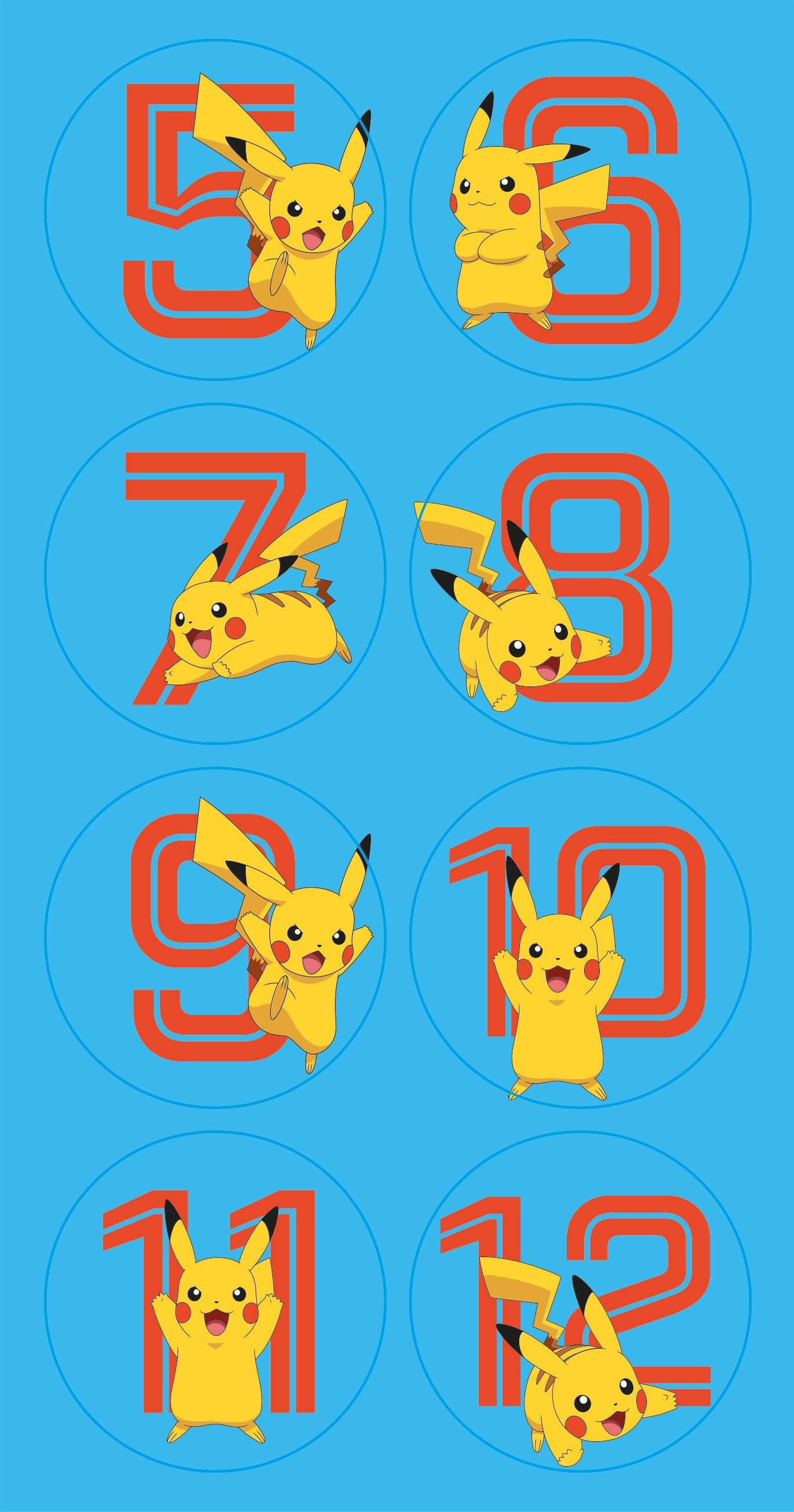 Multi Ages 5-12 Sticker Birthday Card Official Product