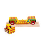 Bulldozer Low Loader for Wooden Train Set