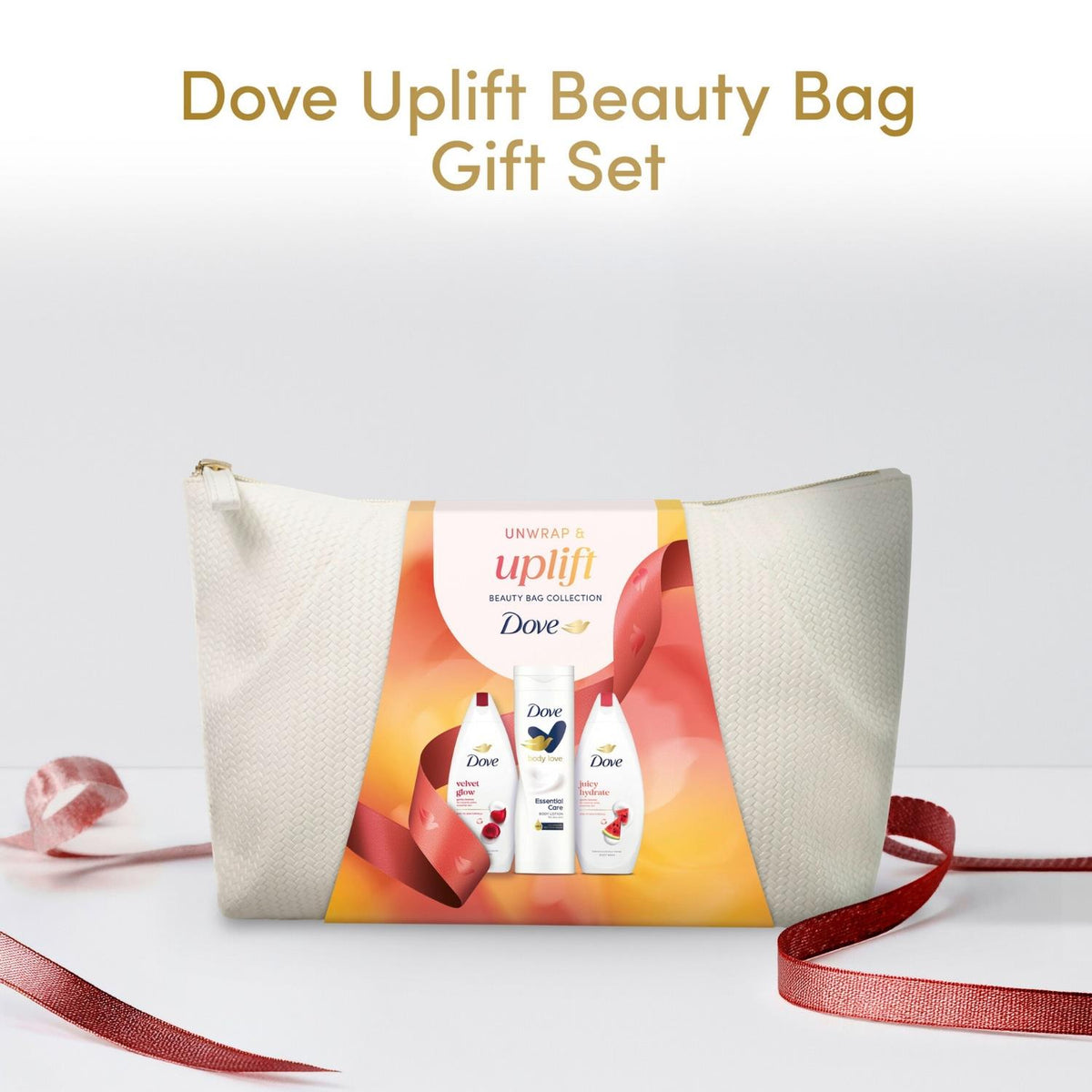Uplift Beauty Bag Gift Set With Body Wash And Lotion, 3 Piece | Set of 4