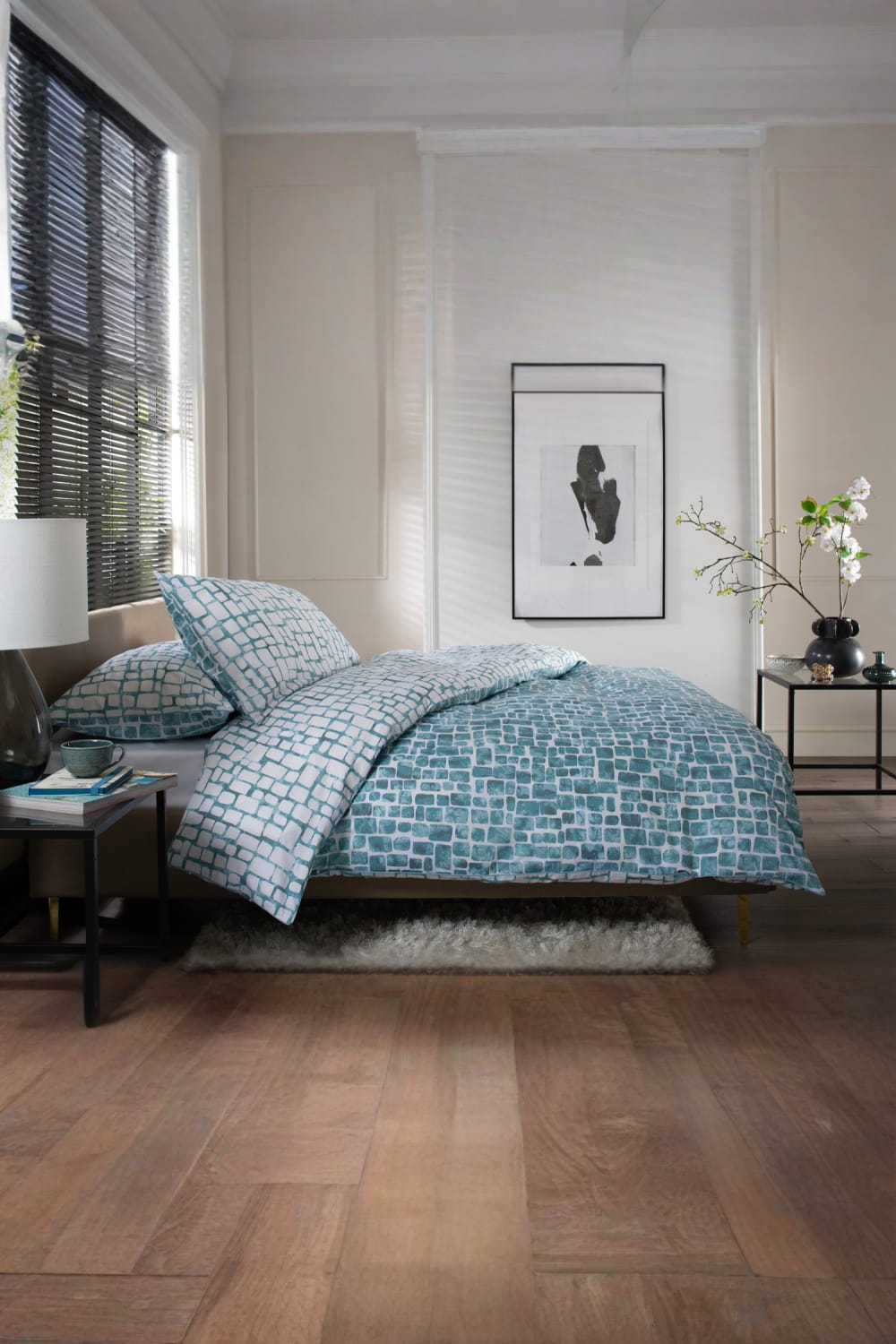 Tulle Extrasoft 100% Cotton Duvet Cover Set – Soft & Breathable Bedding | Double | Duck Egg