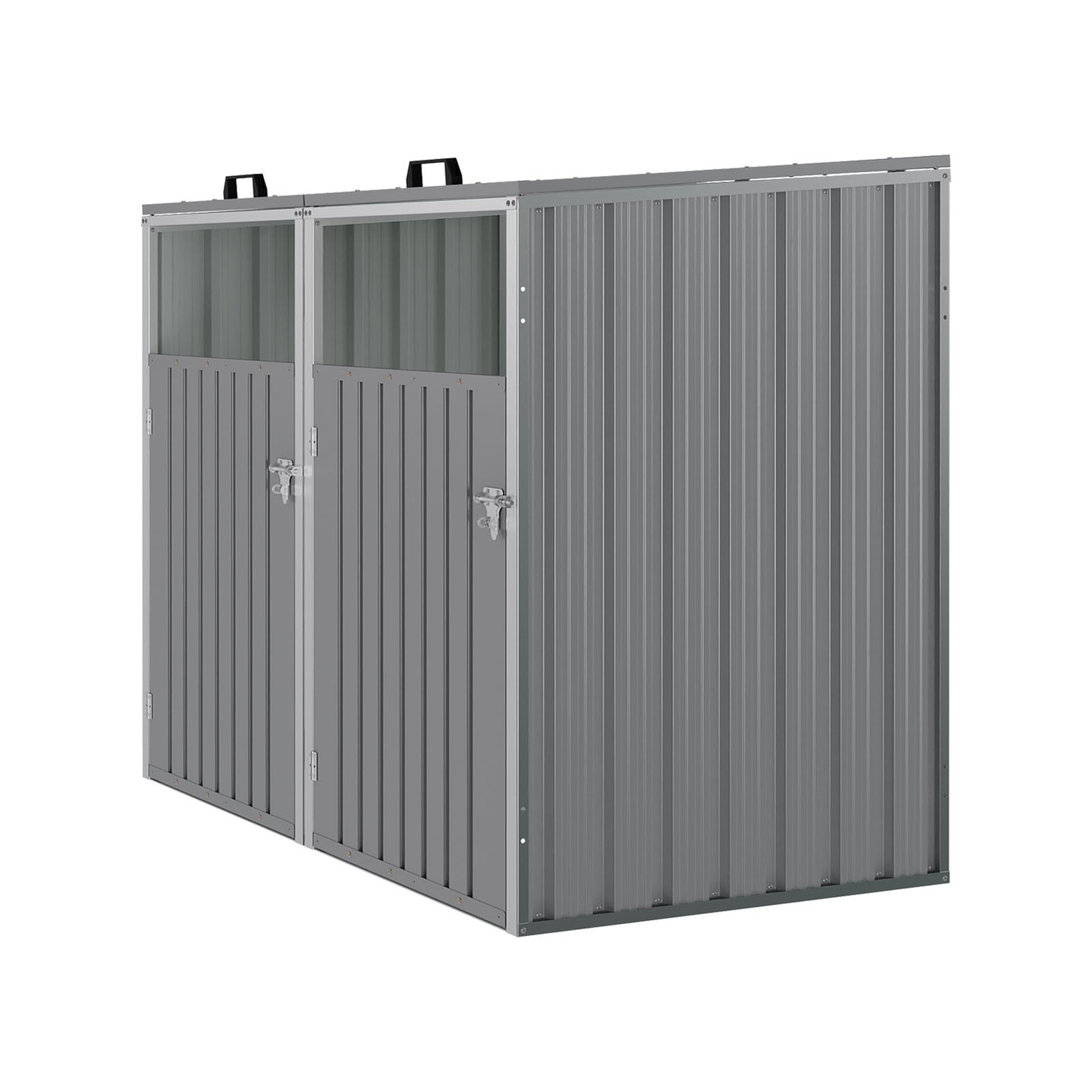 Breeins 5x4 Ft Metal Double Bin Storage Shed