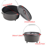 Breeins 3-legged Cast Iron Dutch Oven With Spring Handle