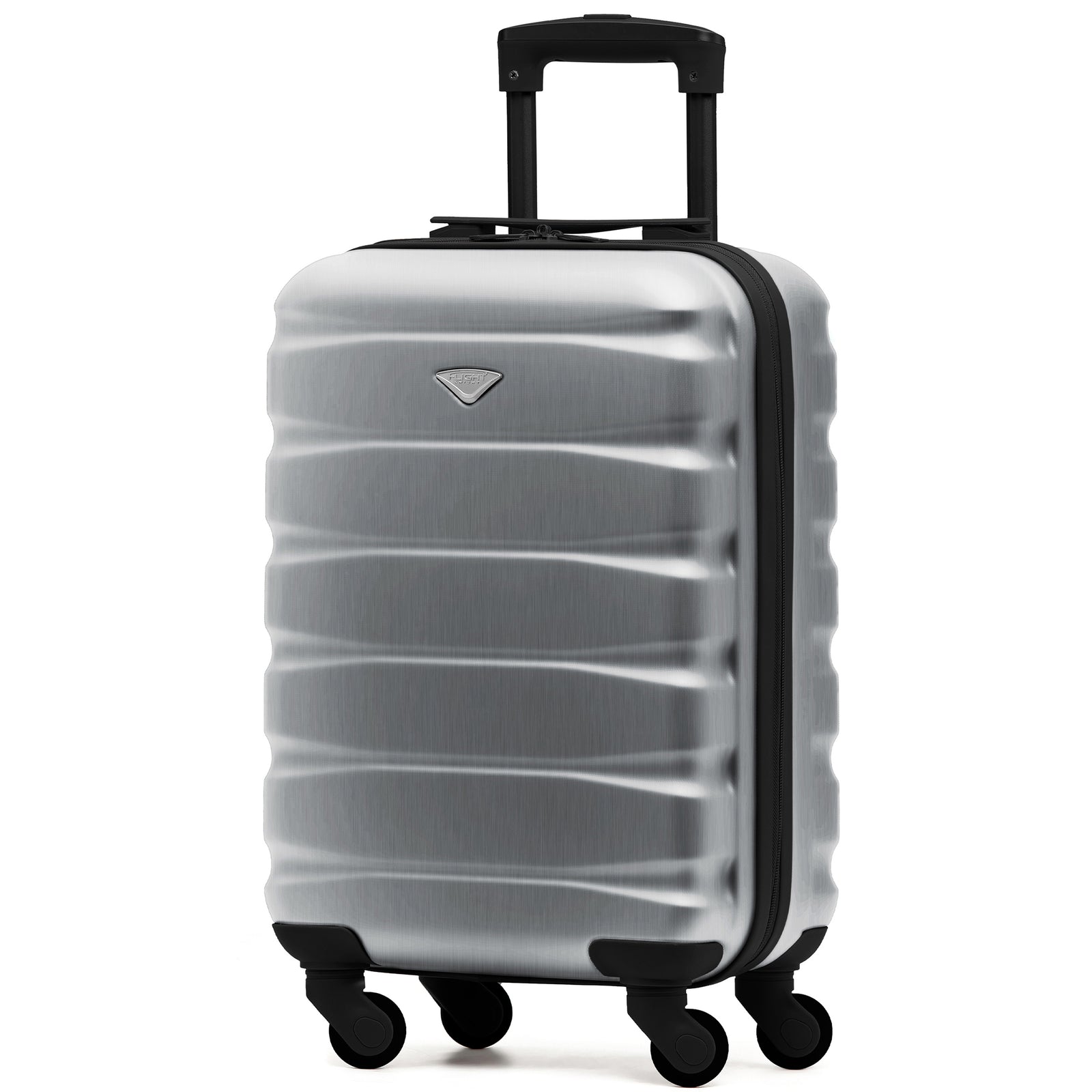 55x35x20cm Cabin Carry On Suitcase Hard Shell Overhead Luggage 100+ Airlines Approved | Cabin | Metallic