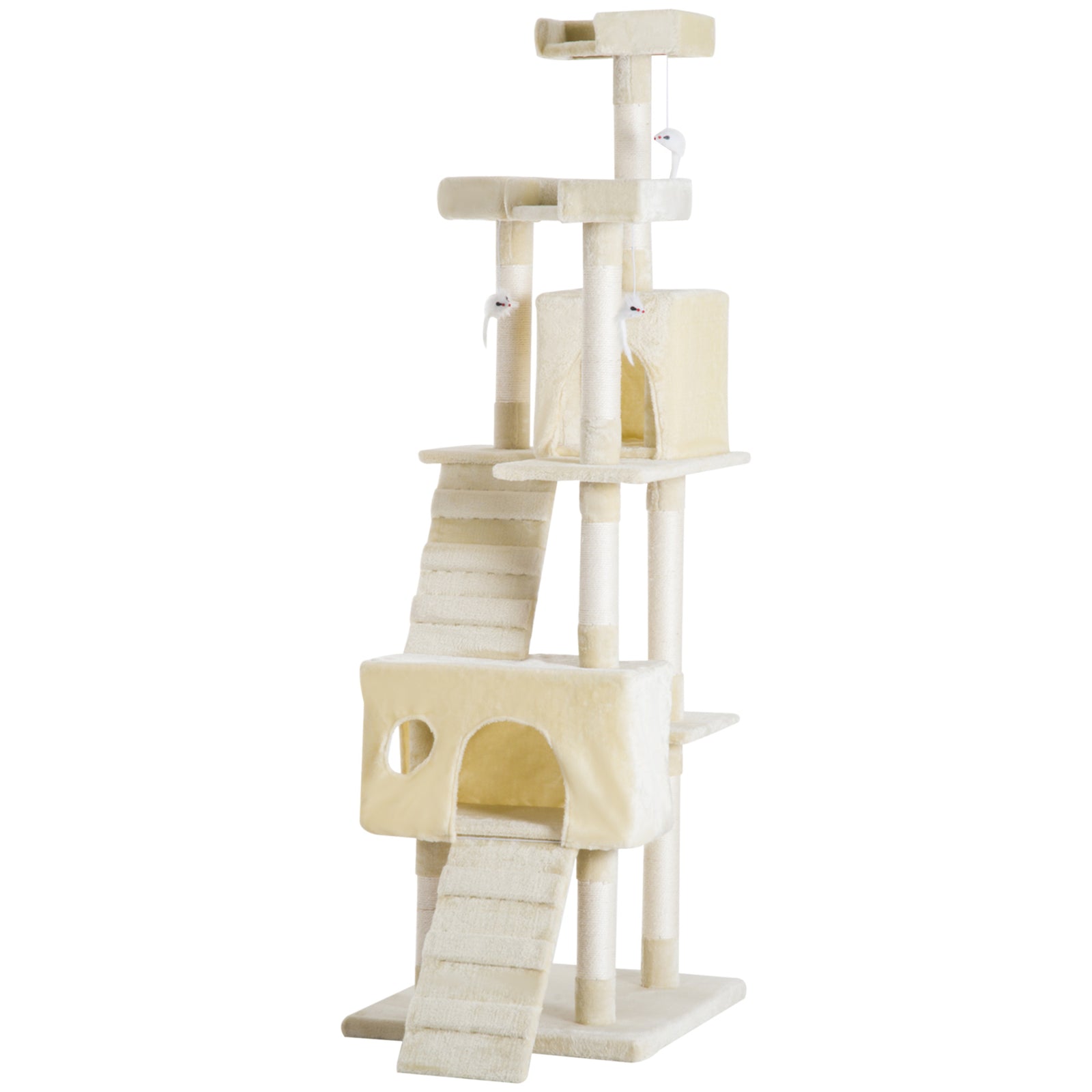 Condo Furniture Scratcher Post Pet Cat Tree Kitten Bed House Play Toy