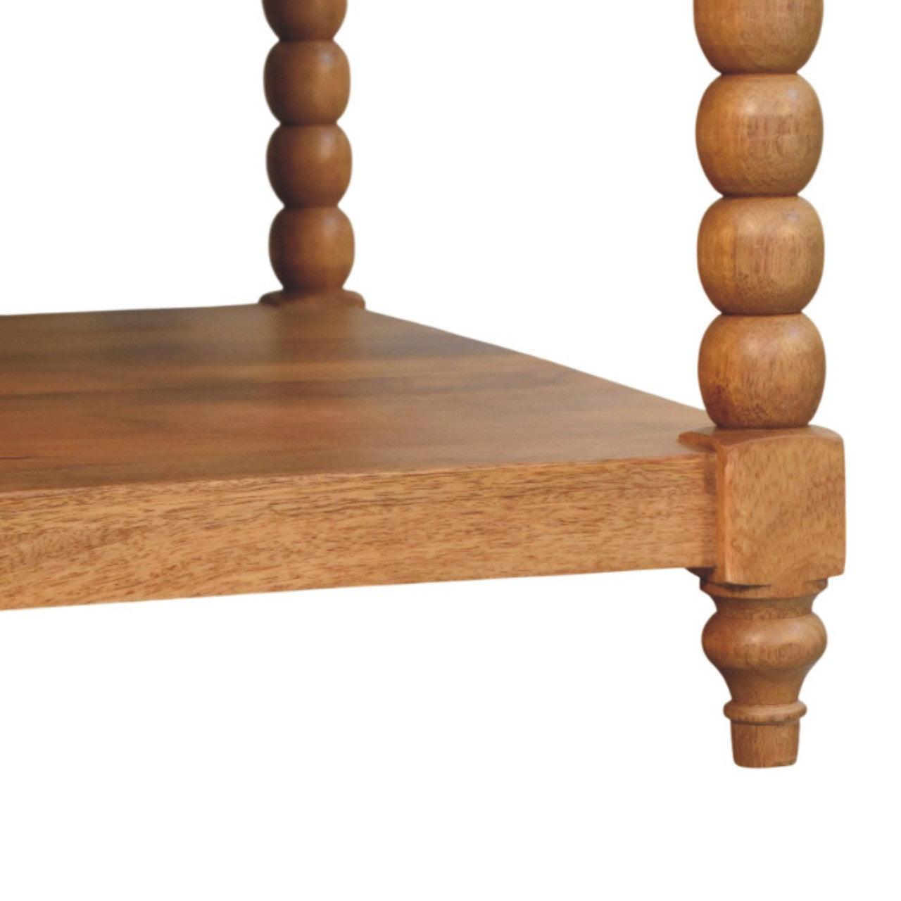 Artisan Furniture Solid Wood Spindle Golden Teak Coffee Table