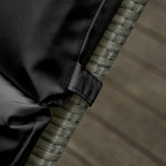 Set Of 2 Sun Lounger Cushions, Replacement Cushions | Black