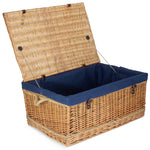 Wicker 72cm Rope Handled Trunk Picnic Basket | Blue