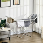 HOMCOM Electric Heated Clothes Dryer Folding Extendable Wings