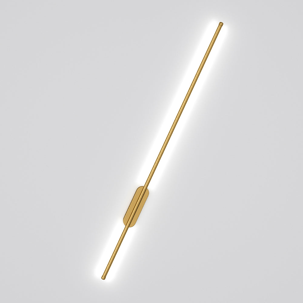 Modern Gold Aluminium Linear Led Wall Lighting Fixture 100cm | White