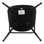Set Of 2 Modern Pu Leather Bar Stools With Backrest – Padded Seat, Metal Legs