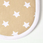 Beige Stars Cotton Double Oven Glove