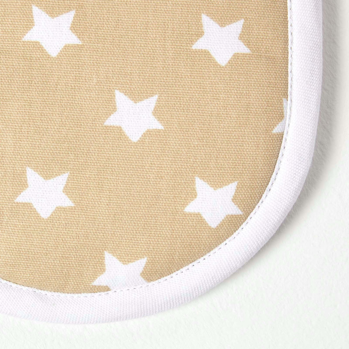 Beige Stars Cotton Double Oven Glove