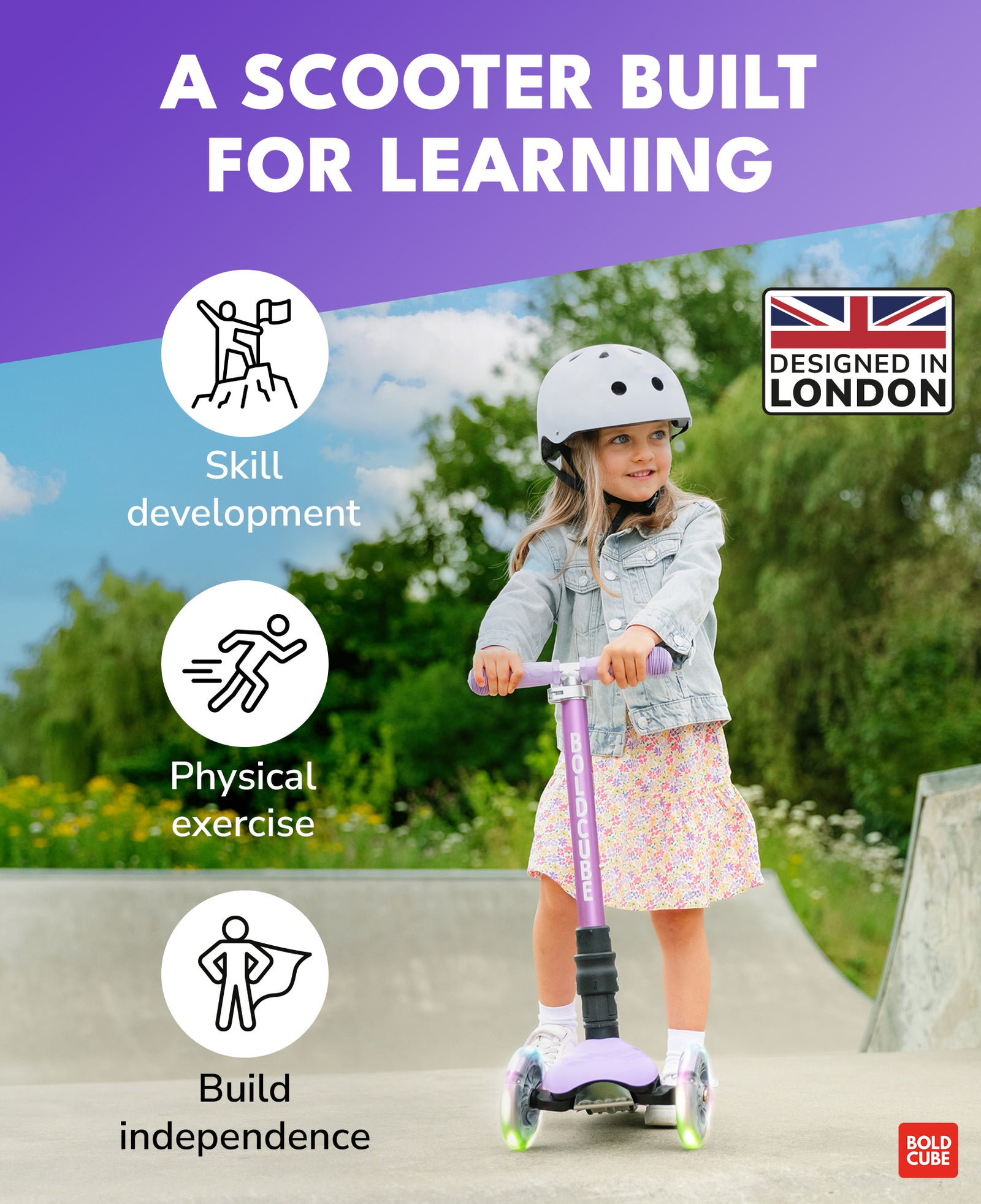 Teeny Fold 3 Wheel Scooter | Unicorn