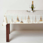 Gold Tree Christmas Table Cloth | 132 x 178cm | Gold