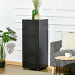 3 Tier Mobile File Cabinet With Wheels