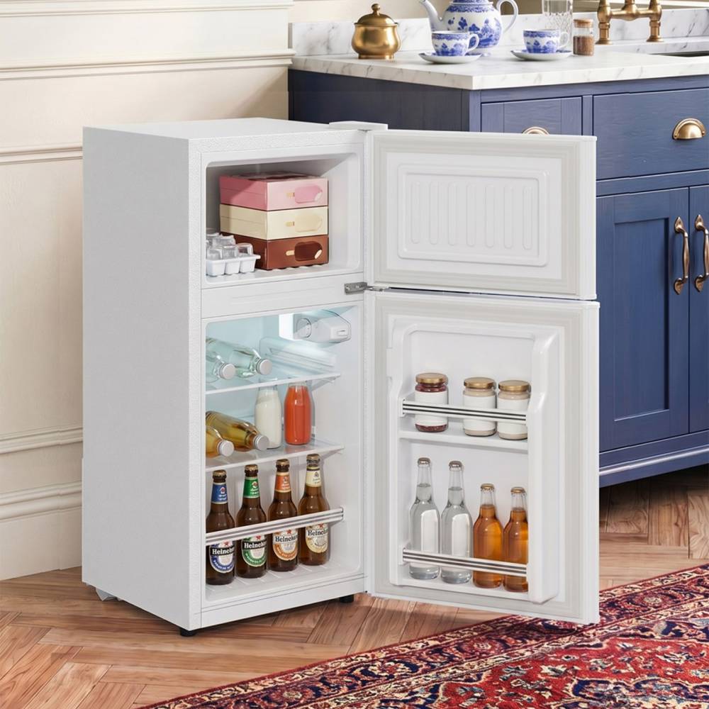 67l Freestanding Top Freezer Fridge | White