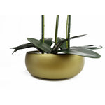 60cm Orchid Artificial Black Gold Ceramic Planter