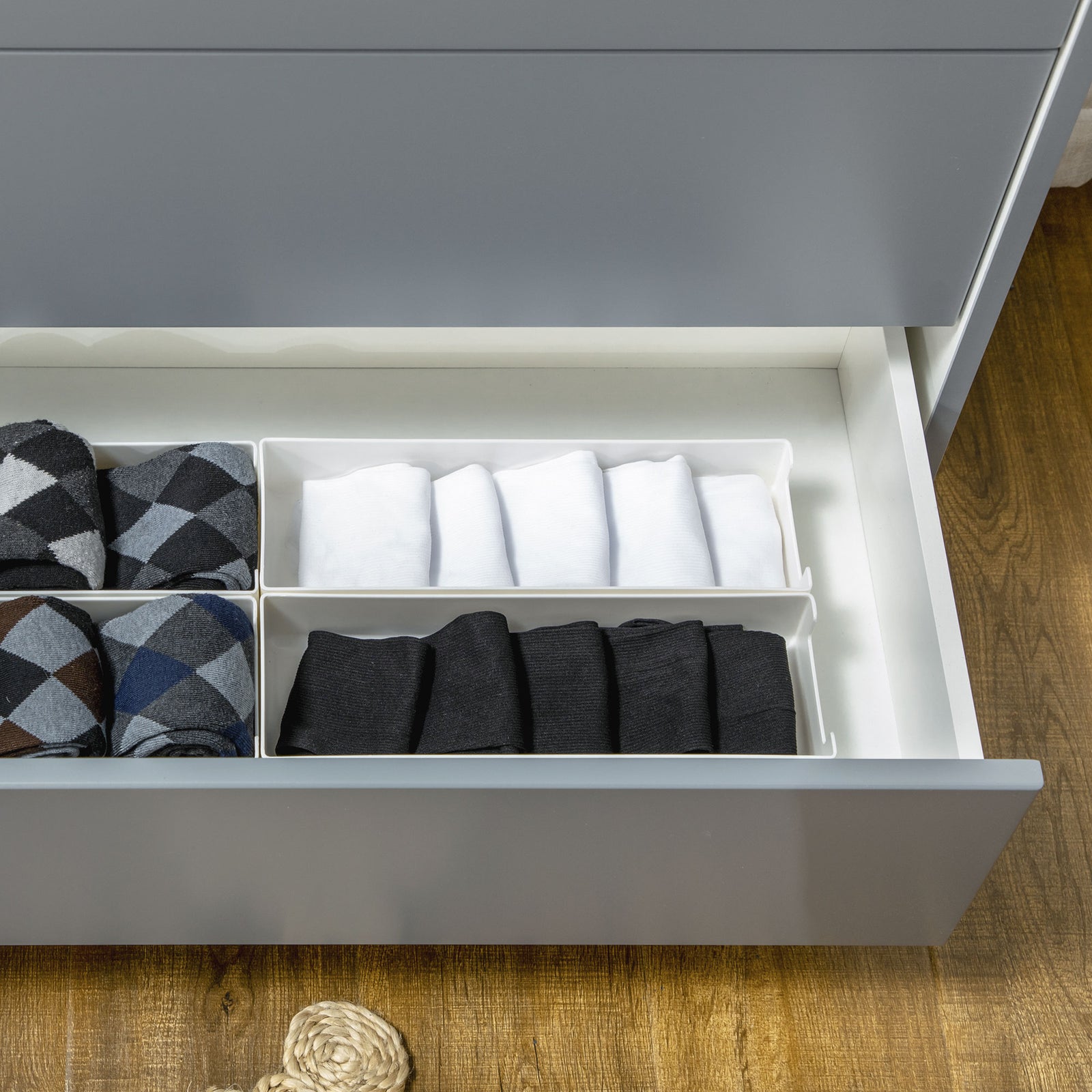 Chest Of Drawers 3 Drawer Unit Storage Organiser Bedroom | One Size | Gray