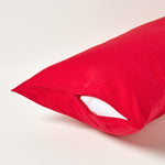 Continental Egyptian Cotton Pillowcase 200 Tc | 40 x 80cm | Red
