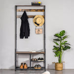 Coat Rack Stand Shoe Storage Bench For Bedroom Entryway