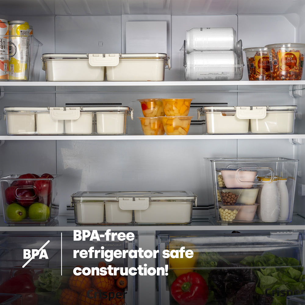 Livivo 2 Pack Snack Organiser Boxes With 5 Removable Trays