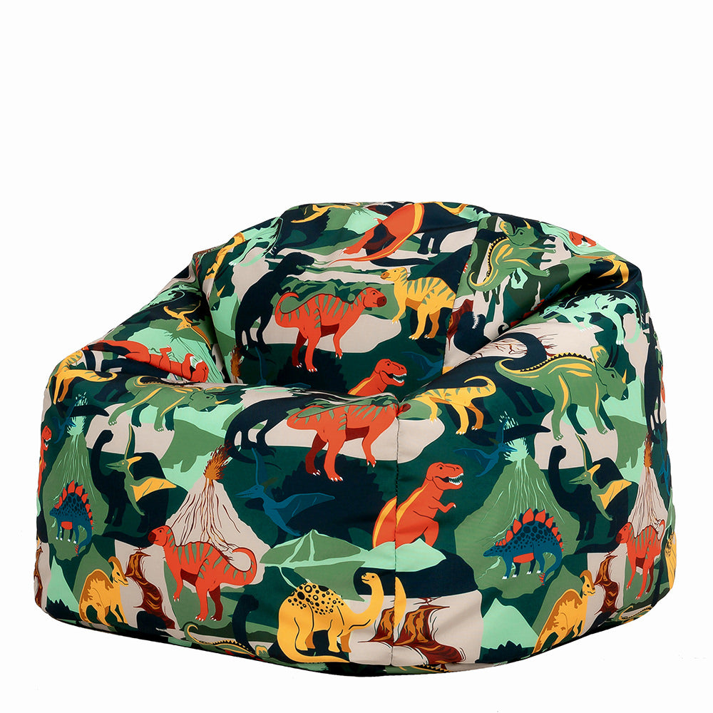 Kids Jurrasic Bean Bag Chair | Green