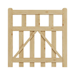 90cm/120cm W X90cm H Outdoor Wooden Garden Gate Fence Door | 90cm | Natural