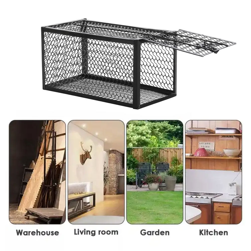 2 Pack Metal Humane Mouse Trap Cage Rat Catcher