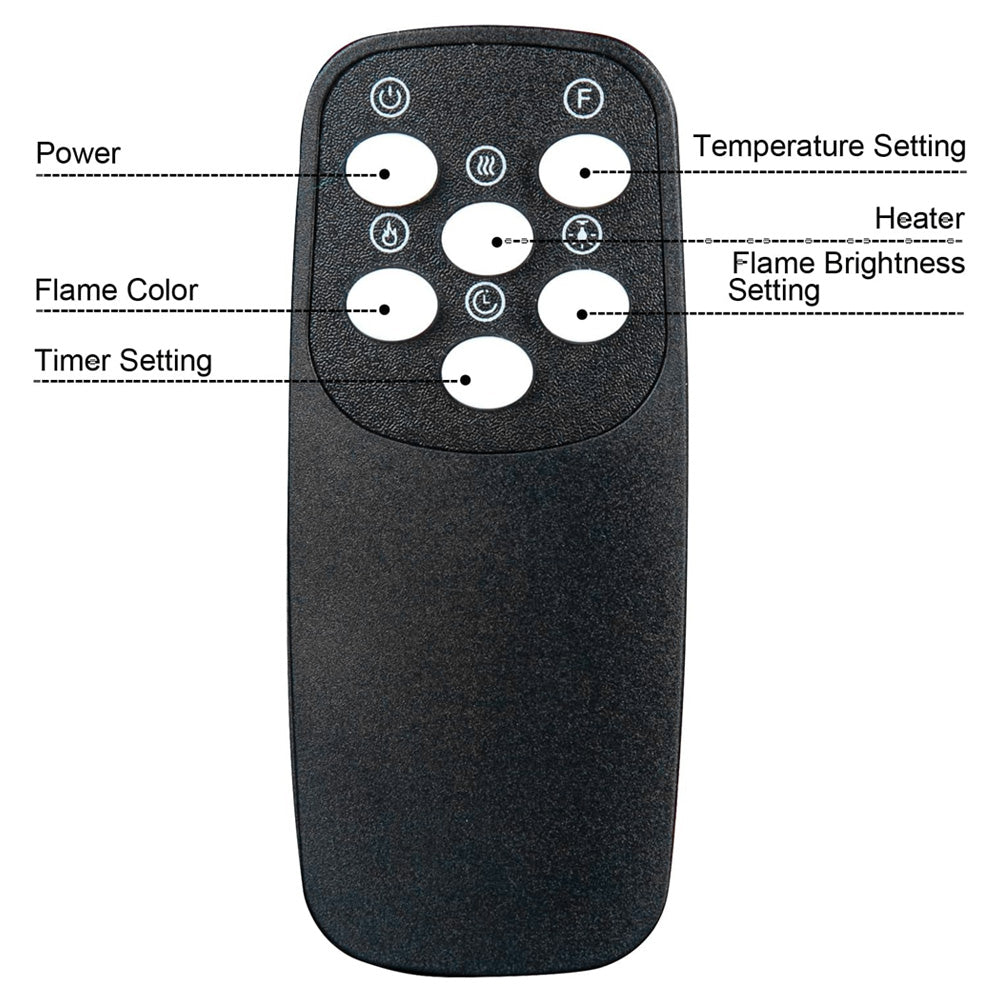 60-inch Grey Electric Fireplace, Wall Mounted Or Recessed With 12 Flame Colors & Freestanding Legs