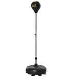 Punching Bag Set With Stand And 4-level Adjustable Height | Black