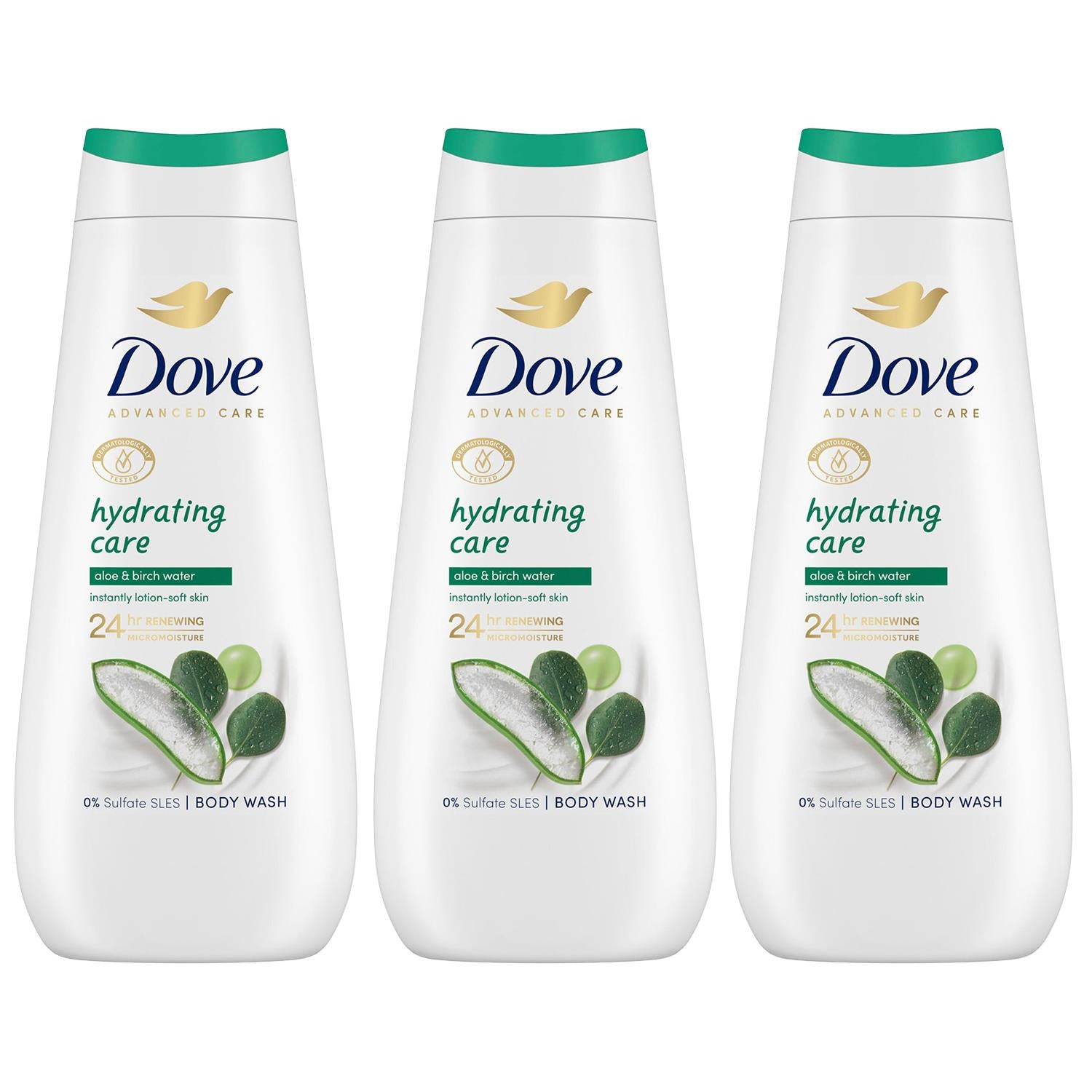 Advanced Care Body Wash Hydrating Care 24h Renewing Micromoisture, 3x400ml