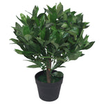 Pair Of 50cm Dwarf Artificial Bay Trees Laurel Topiary Bushes