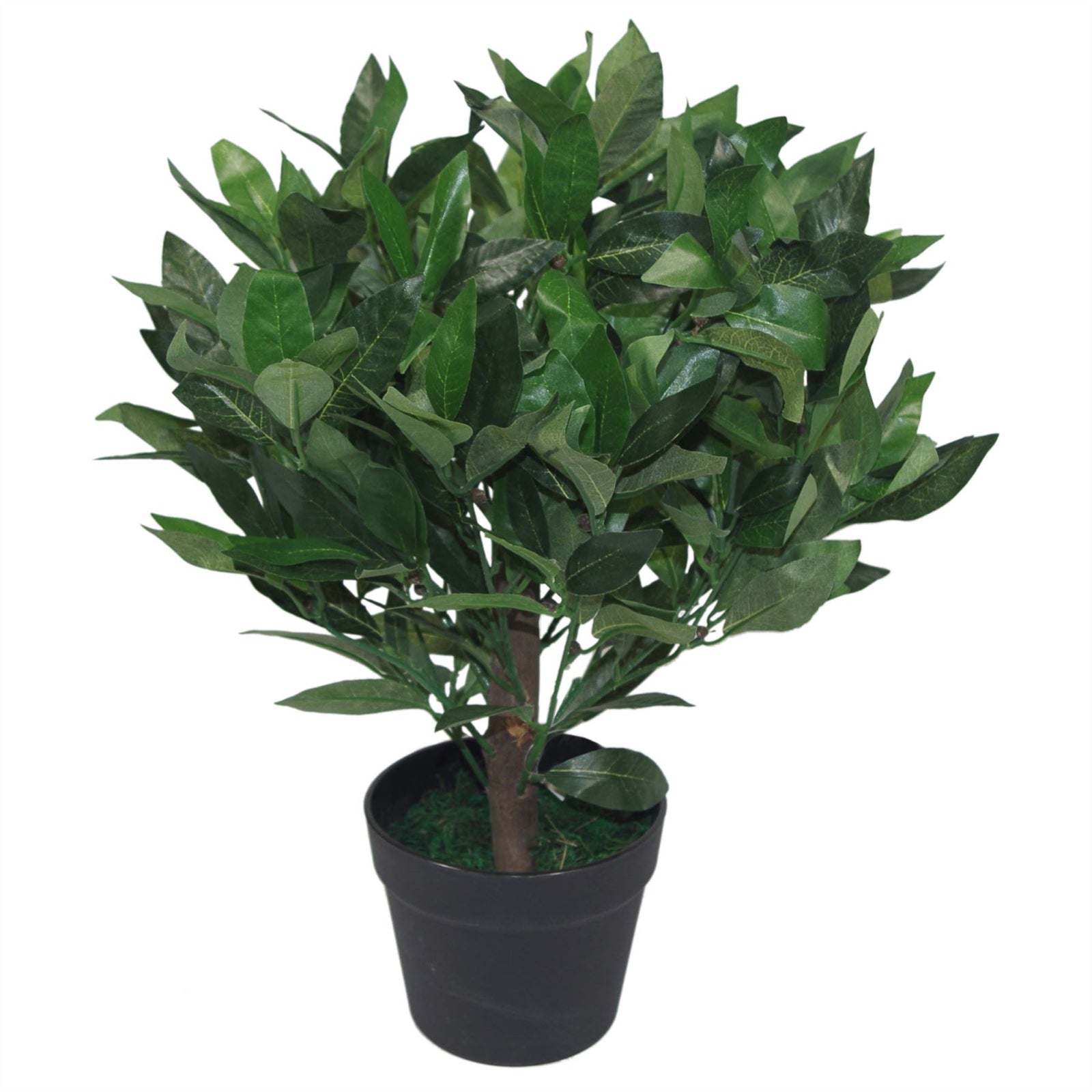 Pair Of 50cm Dwarf Artificial Bay Trees Laurel Topiary Bushes