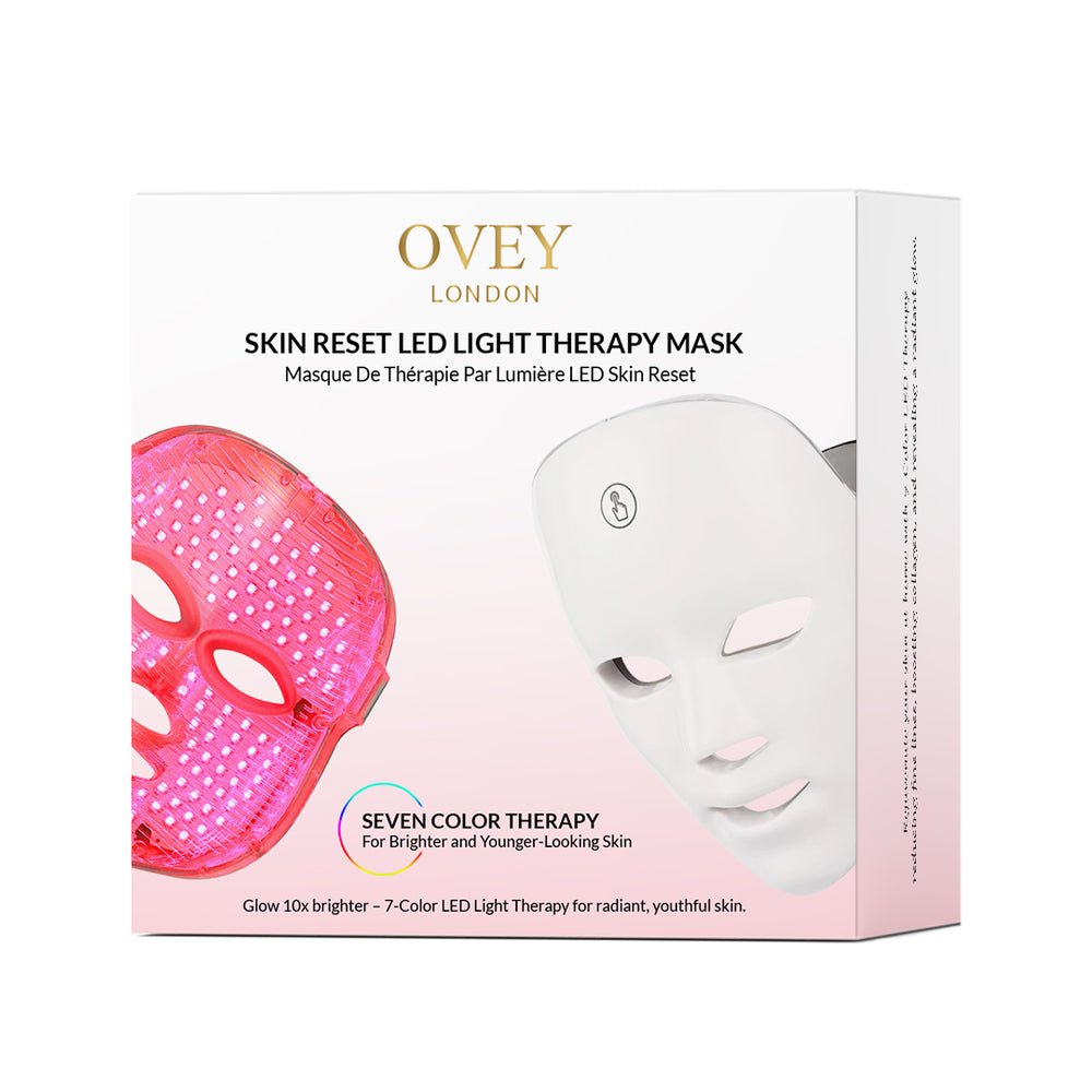 Ovey London LED Facial Beauty Mask 7 Color Light Therapy For Skin Wellness, Calming Support, And Radiance Enhancement