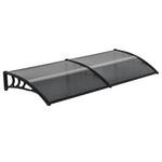 Door Canopy, Outdoor Rain Shelter, 196 X 75cm | Black