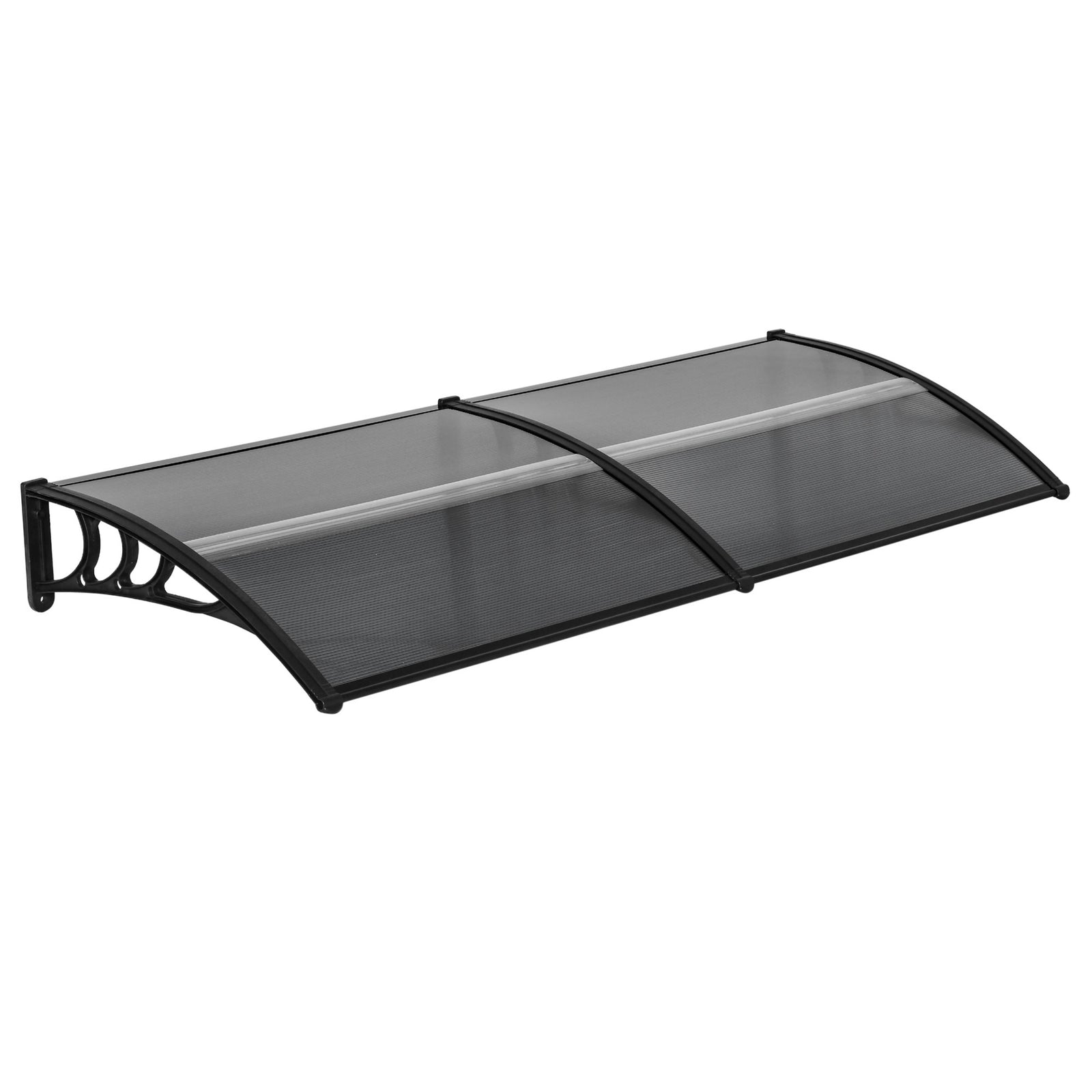 Door Canopy, Outdoor Rain Shelter, 196 X 75cm | Black