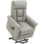 Power Lift Chair Pu Leather Electric W/ Side Pocket