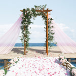 Outsunny Wooden Garden Arbor, Arch Trellis For Climbing Vines